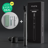 2 für 1 Schallzahnbürste All Black Matt + Mint